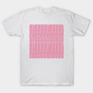 Knit Wave Raspberry T-Shirt